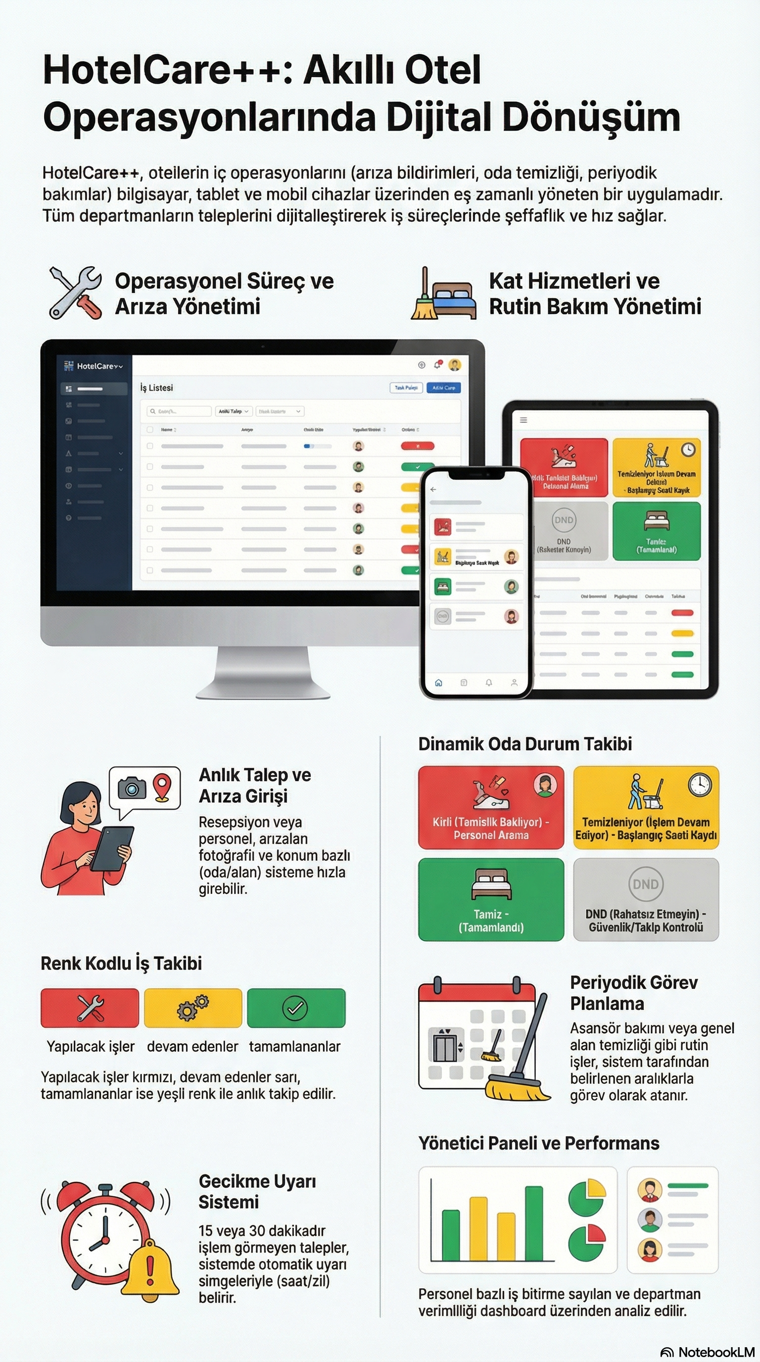 HotelCare++  Hotel Room Cleaning & Service Management Program